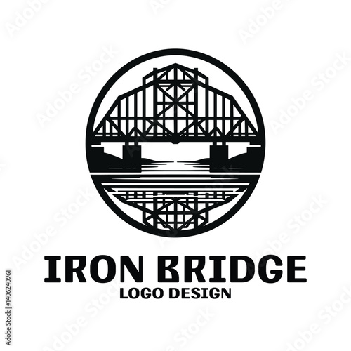 Iron Bridge Vector Logo Design