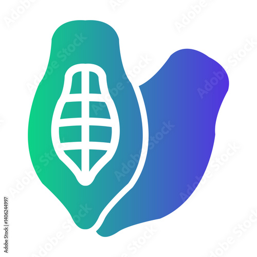 cacao pod Gradient icon