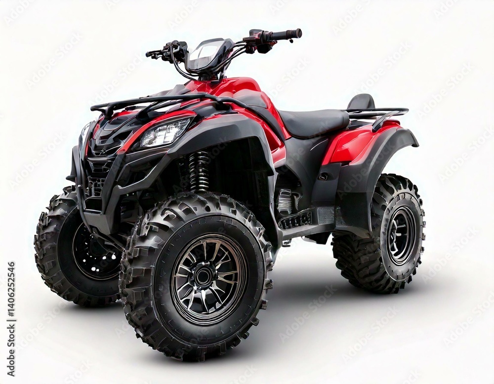 ATV Quad bike, All-Terrain vehicle, isolated on white background with clipping path ATV Quad bike, All-Terrain vehicle, isolated on white background with clipping path