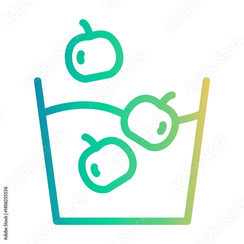fruit wash Line Gradient Icon