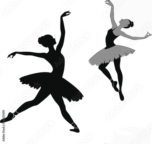 Graceful Ballet Silhouettes: Classical Dance, Expressive Motion & Artistic Performance