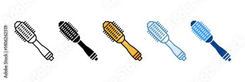 Hot Air Brush Icon Set Multiple Style Collection