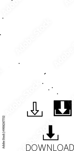 Black download set icon on white background,set download icon on white background,set download icon stock vector,set download icon design illustration for template,web,app and background 