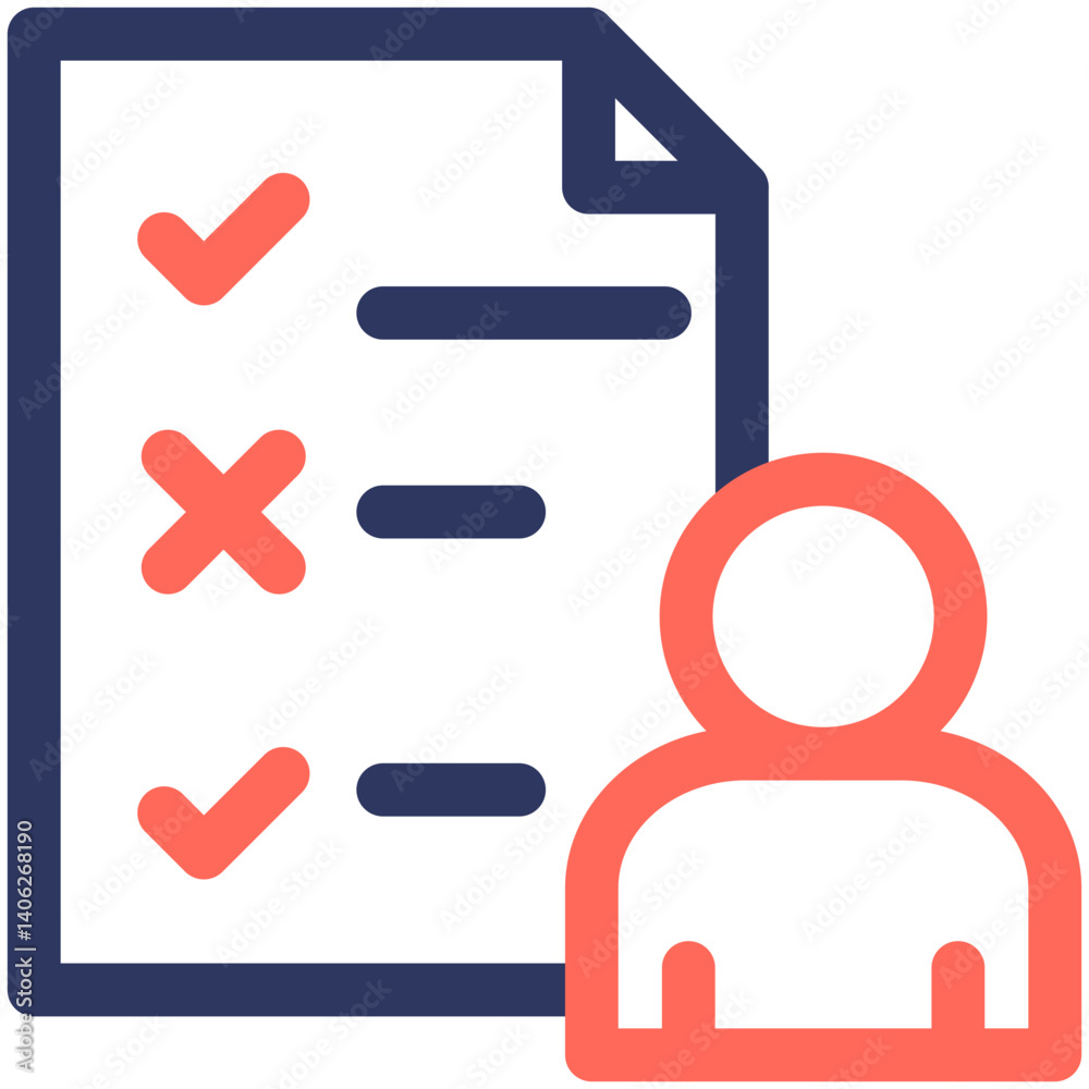 Fototapeta premium Evaluation Icon