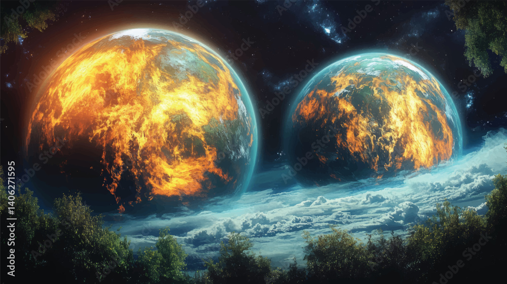 Obraz premium A Bloom Beyond the Stars.