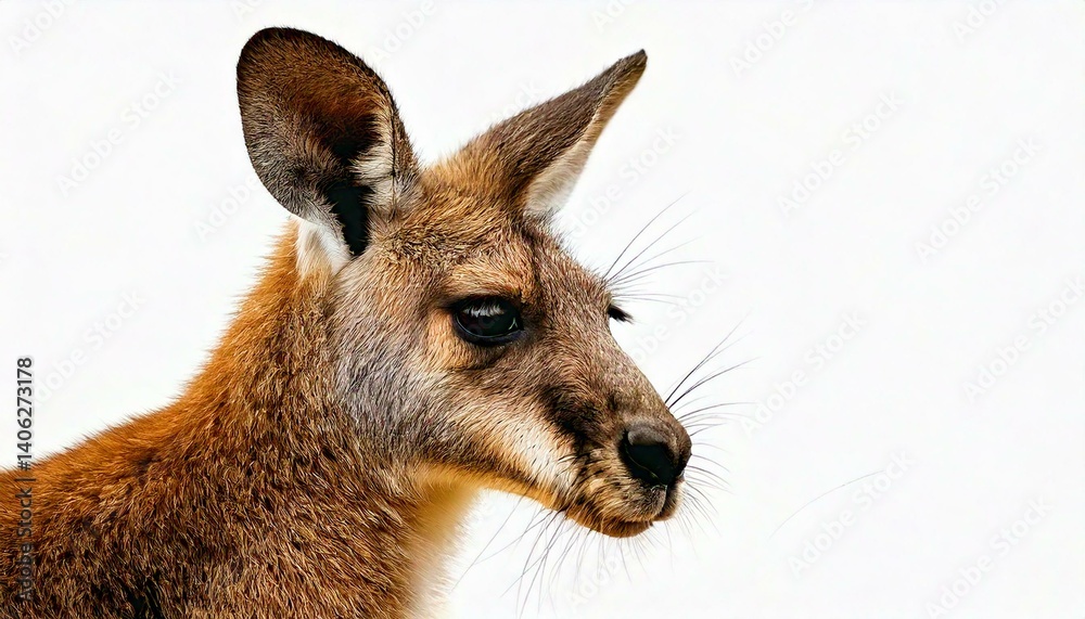 Fototapeta premium kangaroo isolated on white background
