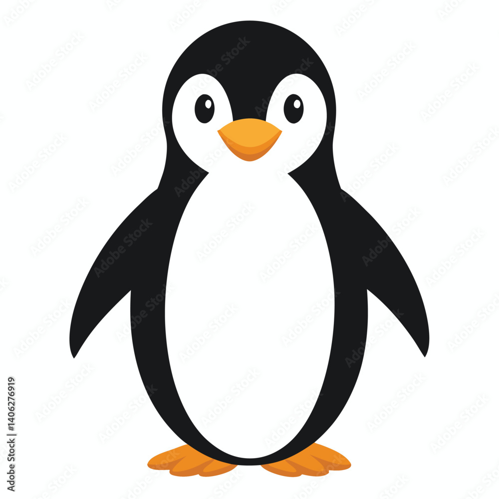 Obraz premium Penguin isolated on white background