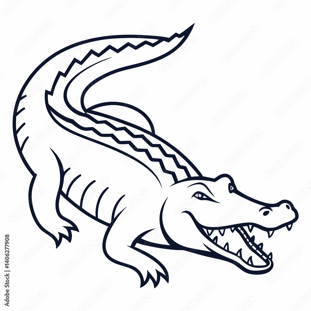 Alligator vector design Alligator vector design