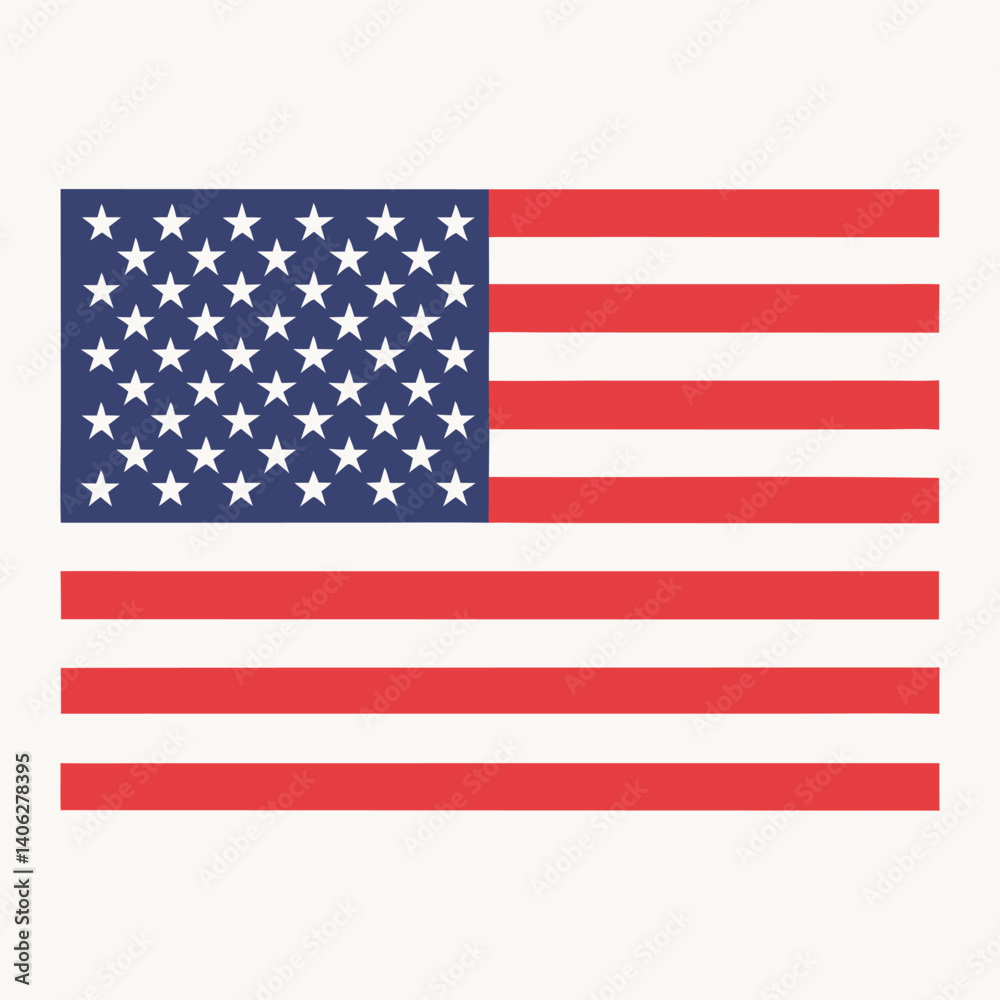American Flag Vector Design on White Background – Clean, Patriotic Graphic Illustration
American Flag Vector Design on White Background – Clean, Patriotic Graphic Illustration