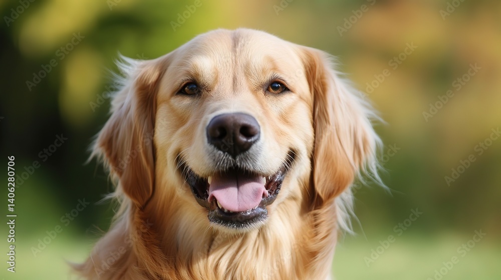 Smiling Golden Retriever: A Joyful Canine Companion Smiling Golden Retriever: A Joyful Canine Companion
