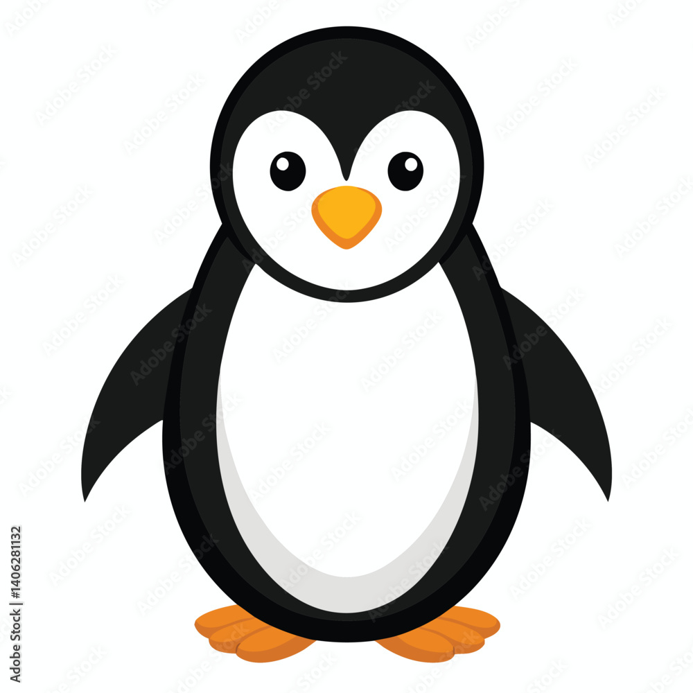 Obraz premium Penguin isolated on white background