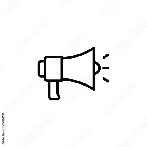 Megaphone Icon Vector. megaphone speaker icon