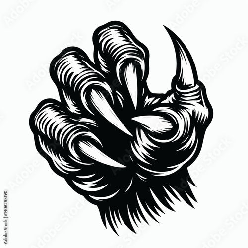 claw scratch vector illustration