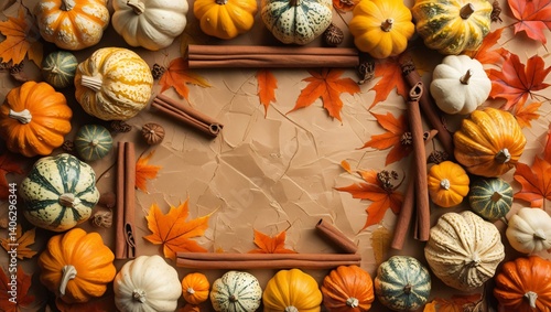 autumn still life with pumpkins
