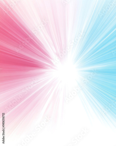 A bright pink and blue light with a white background. The light is shining brightly and the colors are vibrant