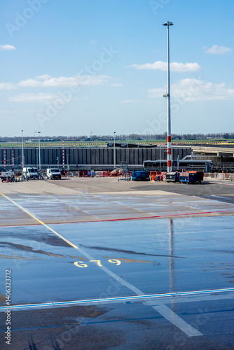 Obraz na płótnie Netherlands, Holland, Dutch, a parking lot w salonie