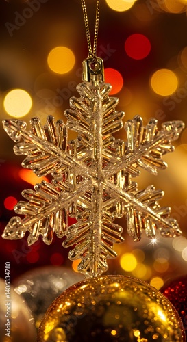 Golden Snow flake