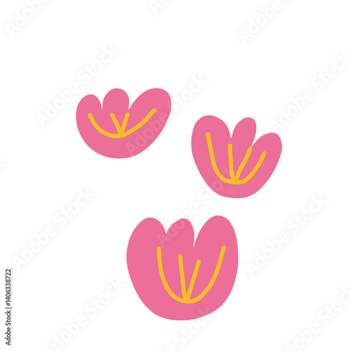 abstract tropical flower