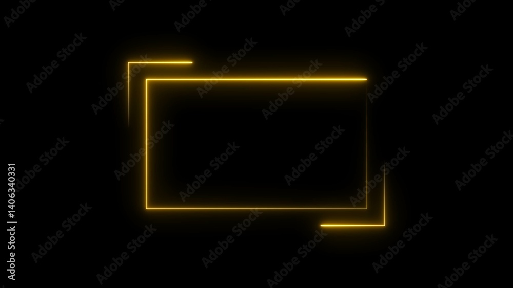 neon illuminate frame design on black background. neon illuminate frame design on black background.