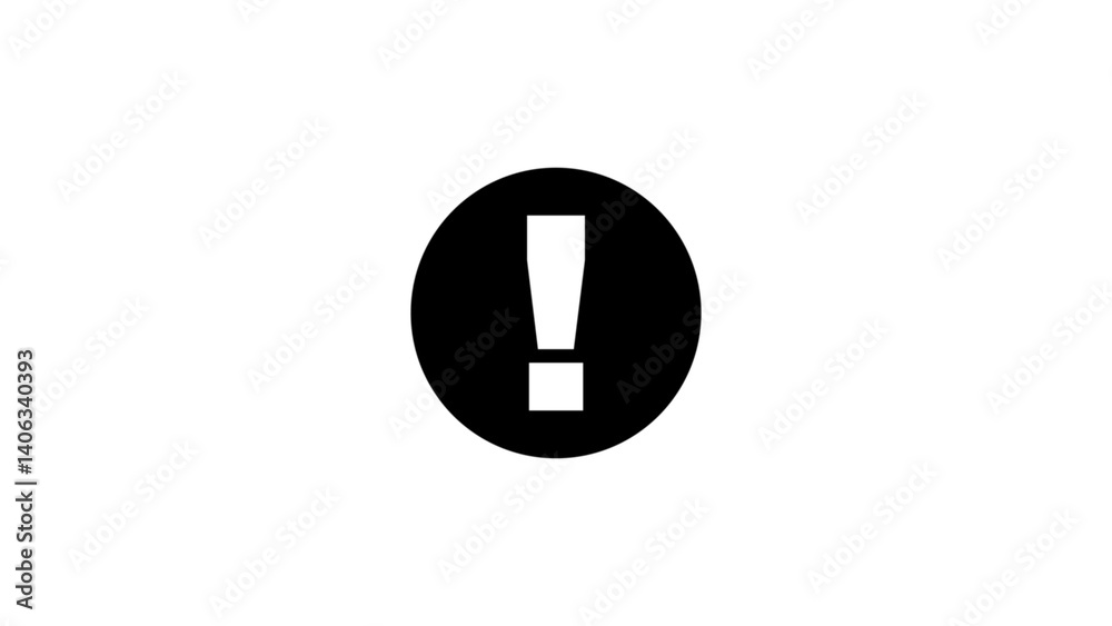 Exclamation mark illustration.Warning sign and symbol. Exclamation mark illustration.Warning sign and symbol.