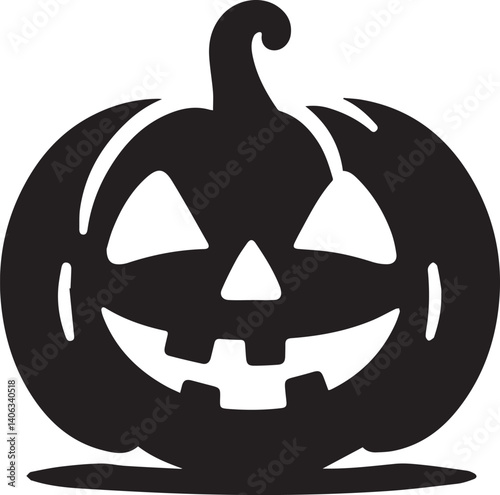  jack-o-lantern vector silhouette illustration
