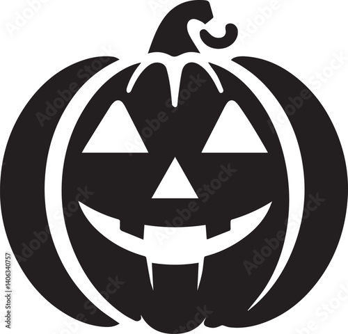  jack-o-lantern vector silhouette illustration