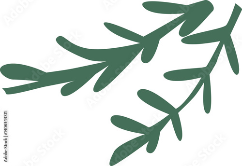 Young tree sprout vector illustration