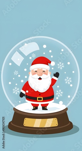Santa Claus with Christmas ball