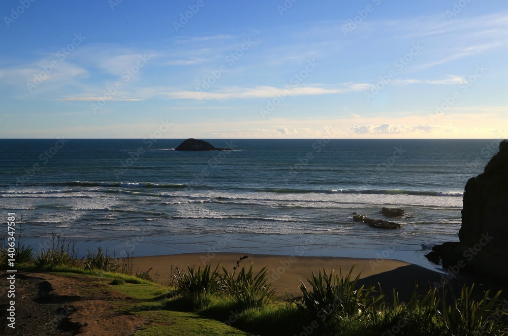 Fototapeta premium sunset on the beach