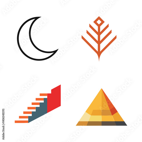 pyramids of giza vector