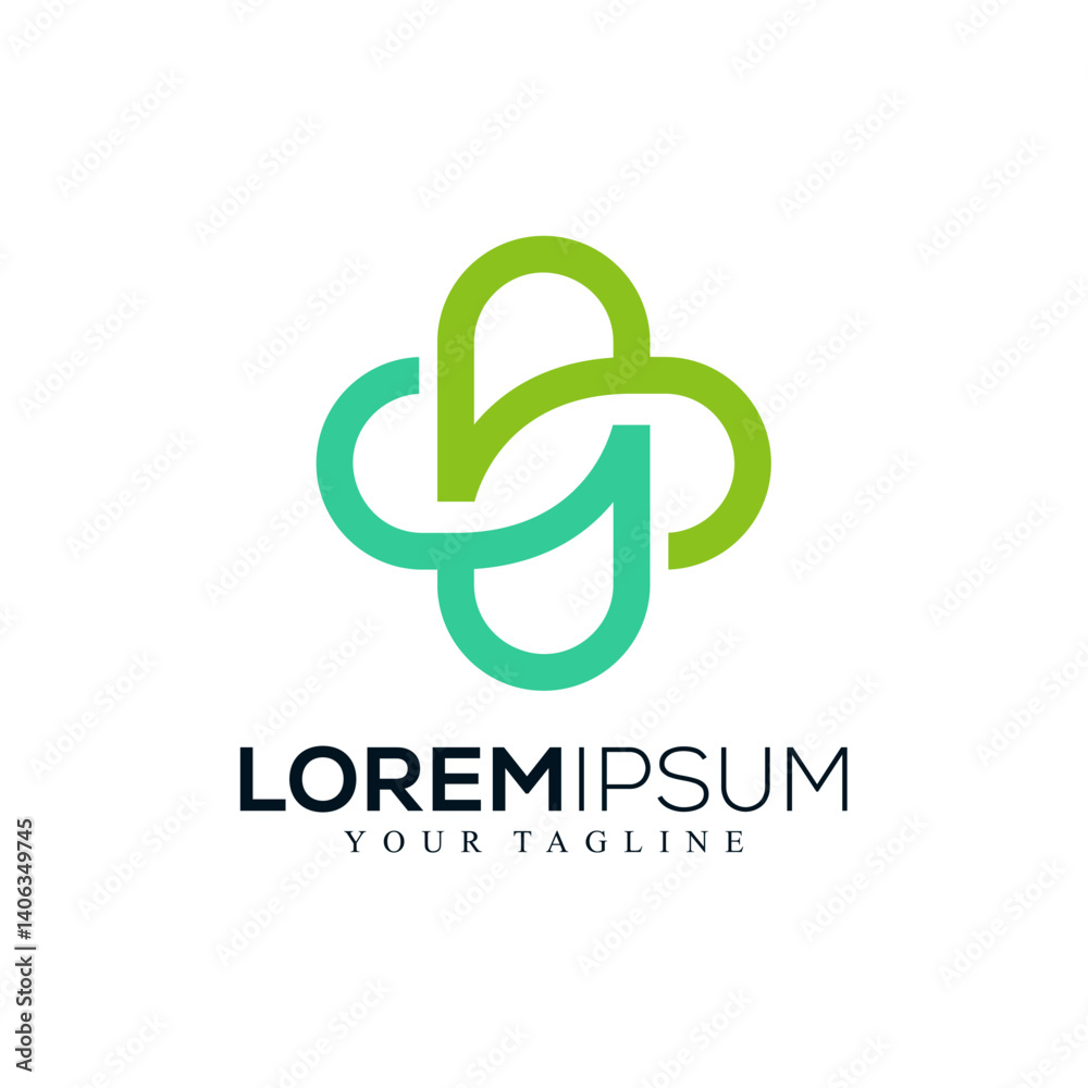 Fototapeta premium Abstract medical logo design