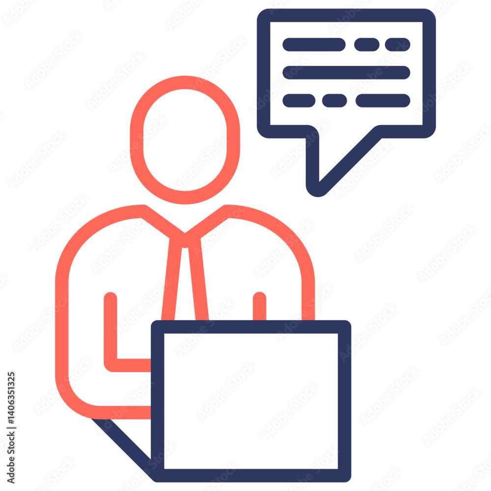 Fototapeta premium Personal Assistant Icon