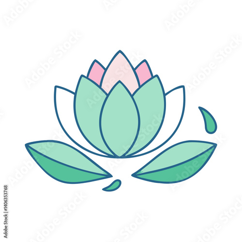 lotos  icon, lotos  vector illustration-simple illustration of lotos , perfect for lotos  logos and icons