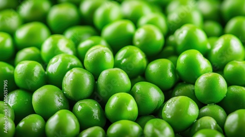 Wallpaper Mural A close-up view of fresh green peas, showcasing their vibrant color and texture. Torontodigital.ca