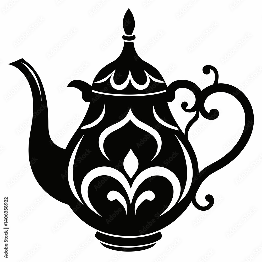 teapot and cup