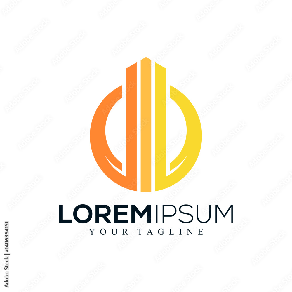 Fototapeta premium Abstract real estate logo design