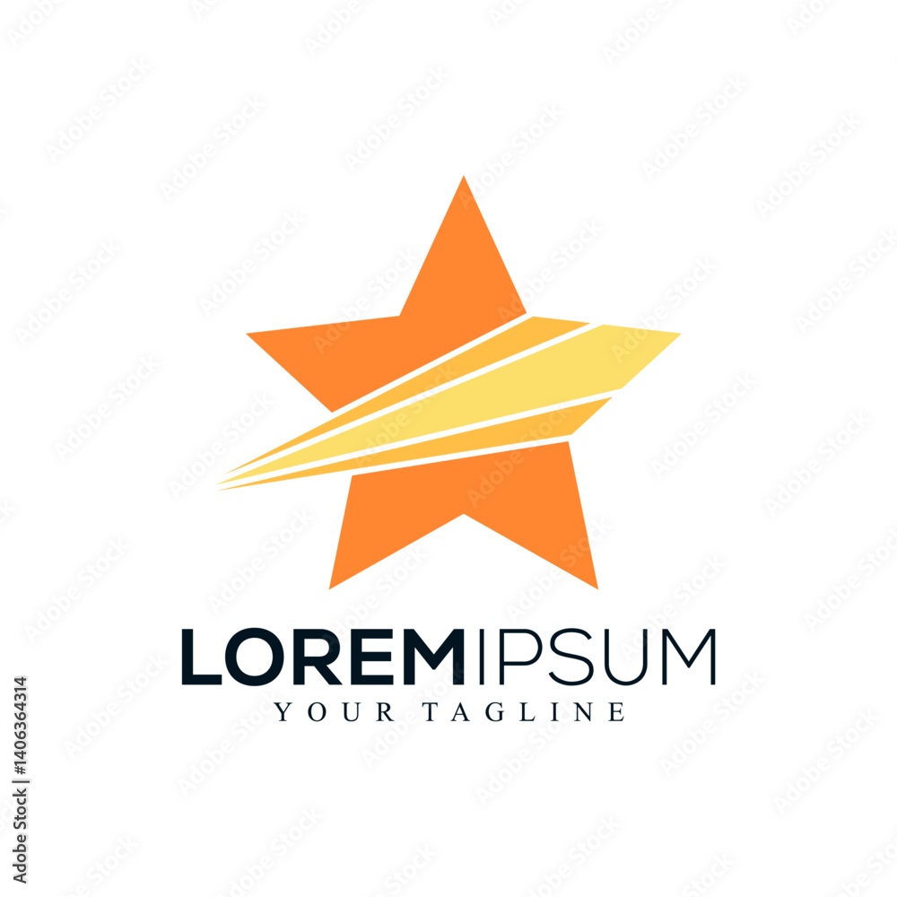 Obraz premium Abstract star logo 