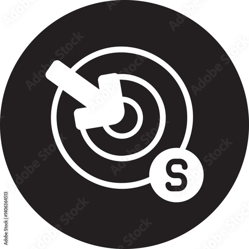 funding target glyph icon