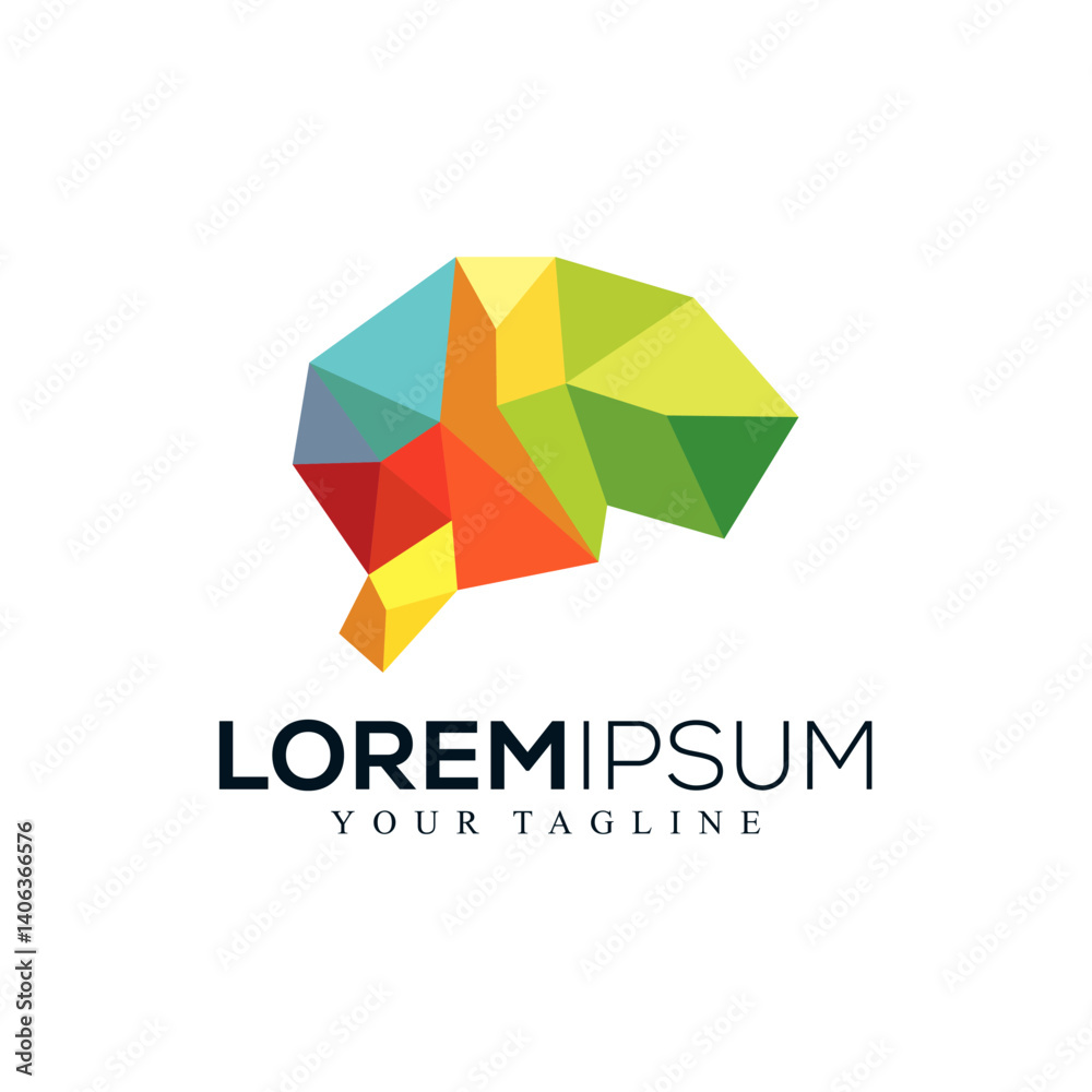 Abstract brain logo design Abstract brain logo design