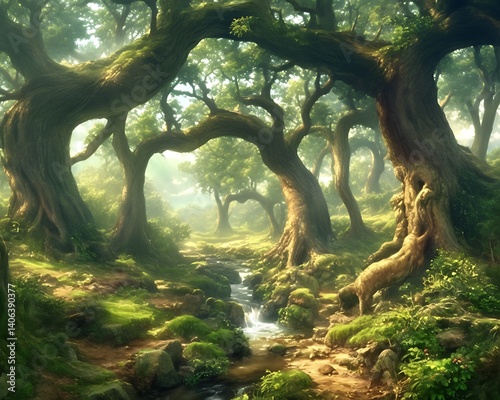 Enchanting Forest Path