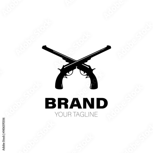 Outlaw Logo. Outlaw Logo Design. Outlaw Logo Brand. Outlaw Logo Vector Design Isolated on White Background