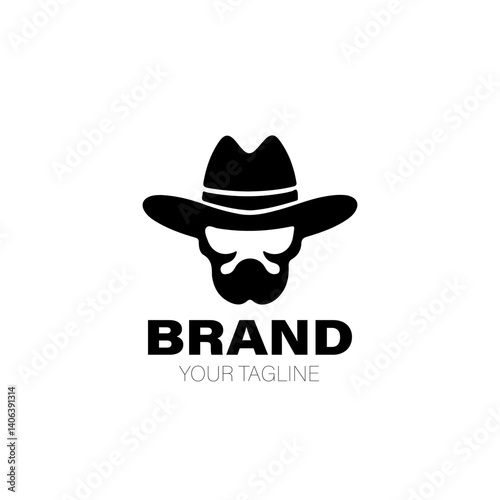 Outlaw Logo. Outlaw Logo Design. Outlaw Logo Brand. Outlaw Logo Vector Design Isolated on White Background