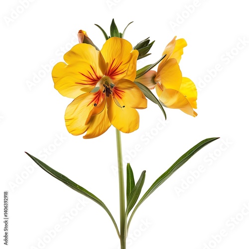 Wallflower Flower isolated on white background.close up.