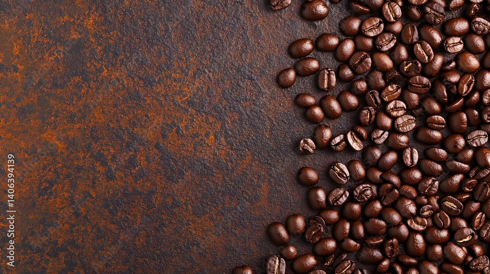 Coffee Bean Overlay with Subtle Textured Digital Pattern Coffee Bean Overlay with Subtle Textured Digital Pattern