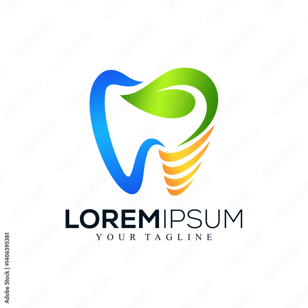 Fototapeta premium Abstract dental logo design