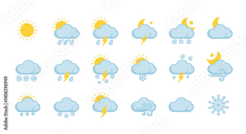 set of weather icons