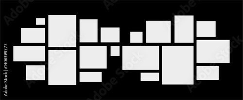 Pictures or photos frame collage. comics page grid layout 

abstract photo frames and digital photo wall template
