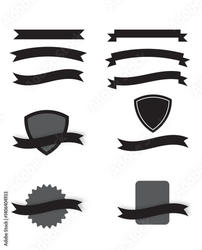ribbions new, ribbion logo, shield logos 