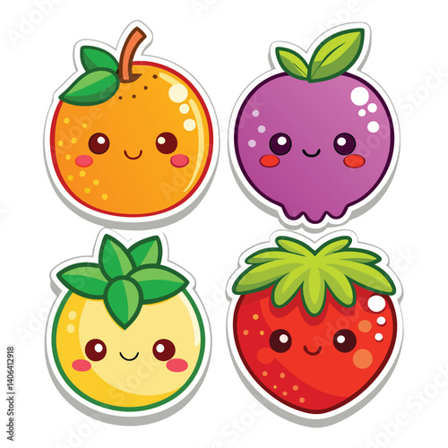 Cute Cartoon Fruits (1)