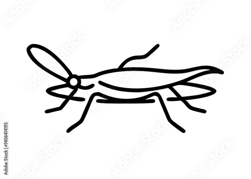 pond skater. Insect Icon.